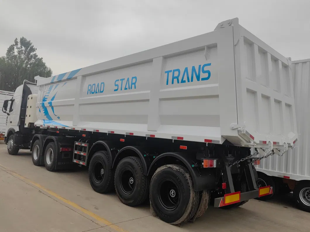 Heavy Duty 3/ 4/ 6 Axles 40 Ton 60 Tons 80 Tons Hydraulic Tipping Rear U Shape Dump Trailer / Tipper Semi Trailer for Sand/Mine/Stone Transport