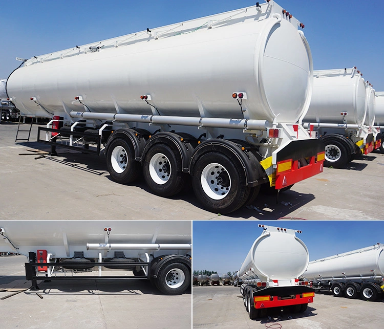 3 Axles 30000/40000/50000 Liters Oil/Diesel/Gasoline/Crude/Water/Milk/Propane Transport Steel Monoblock Fuel Tank/Tanker Truck Semi Trailer for Sale Price